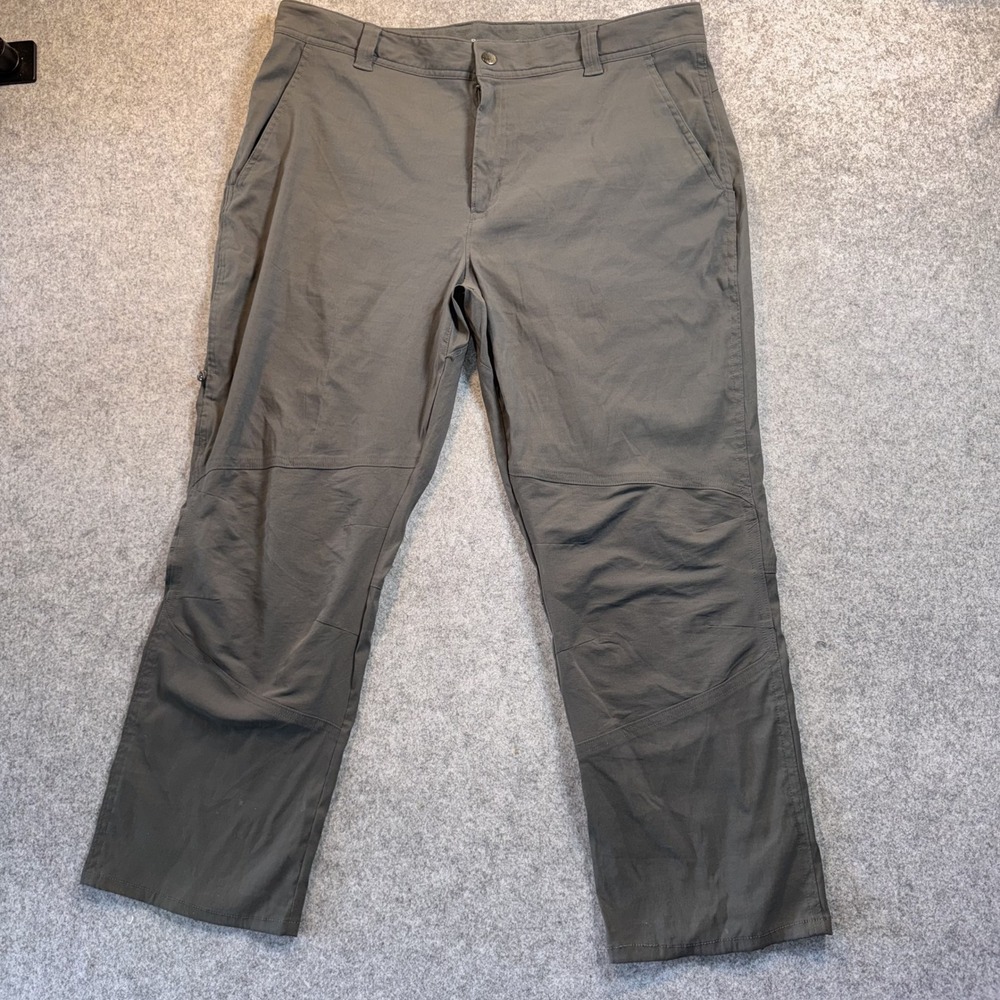 Columbia Outdoor Hiking Pants 38x30 Grey Nylon Stretch